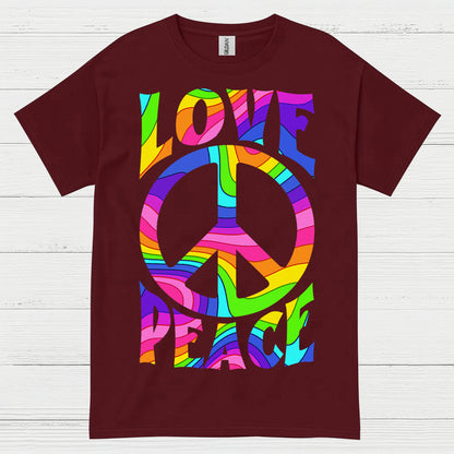 Love Peace Retro Groovy T Shirt