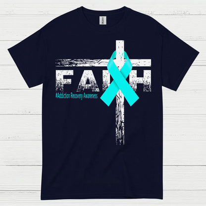 Faith Addiction Recovery Awareness T Shirt
