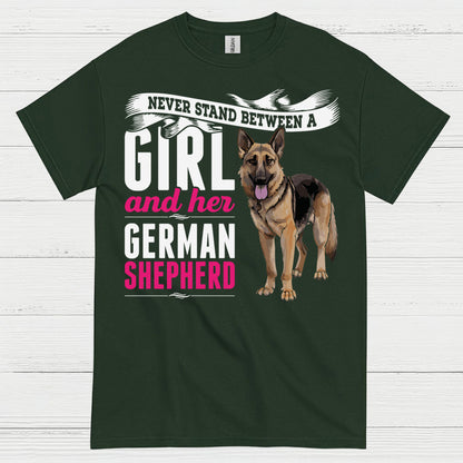 Girl And Her Shepherd T Shirt