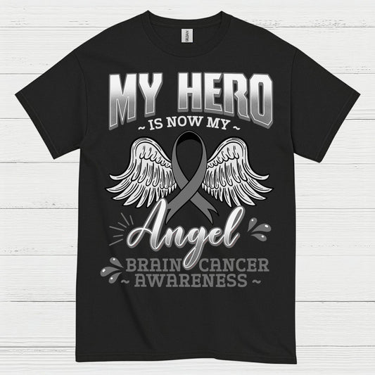 My Hero Is Now My Angel Brain Cancer T Shirt