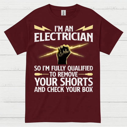 Qualified Electrician Check Your Box T Shirt