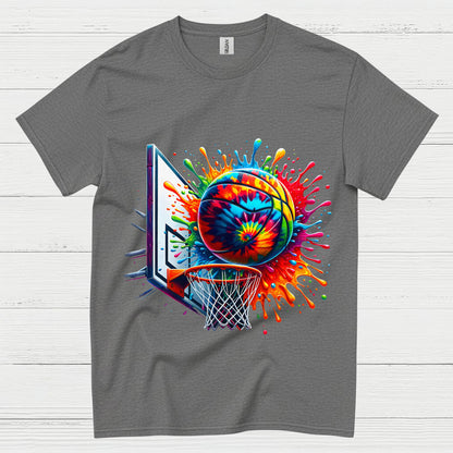 Color Splash Basketball Art T Shirt