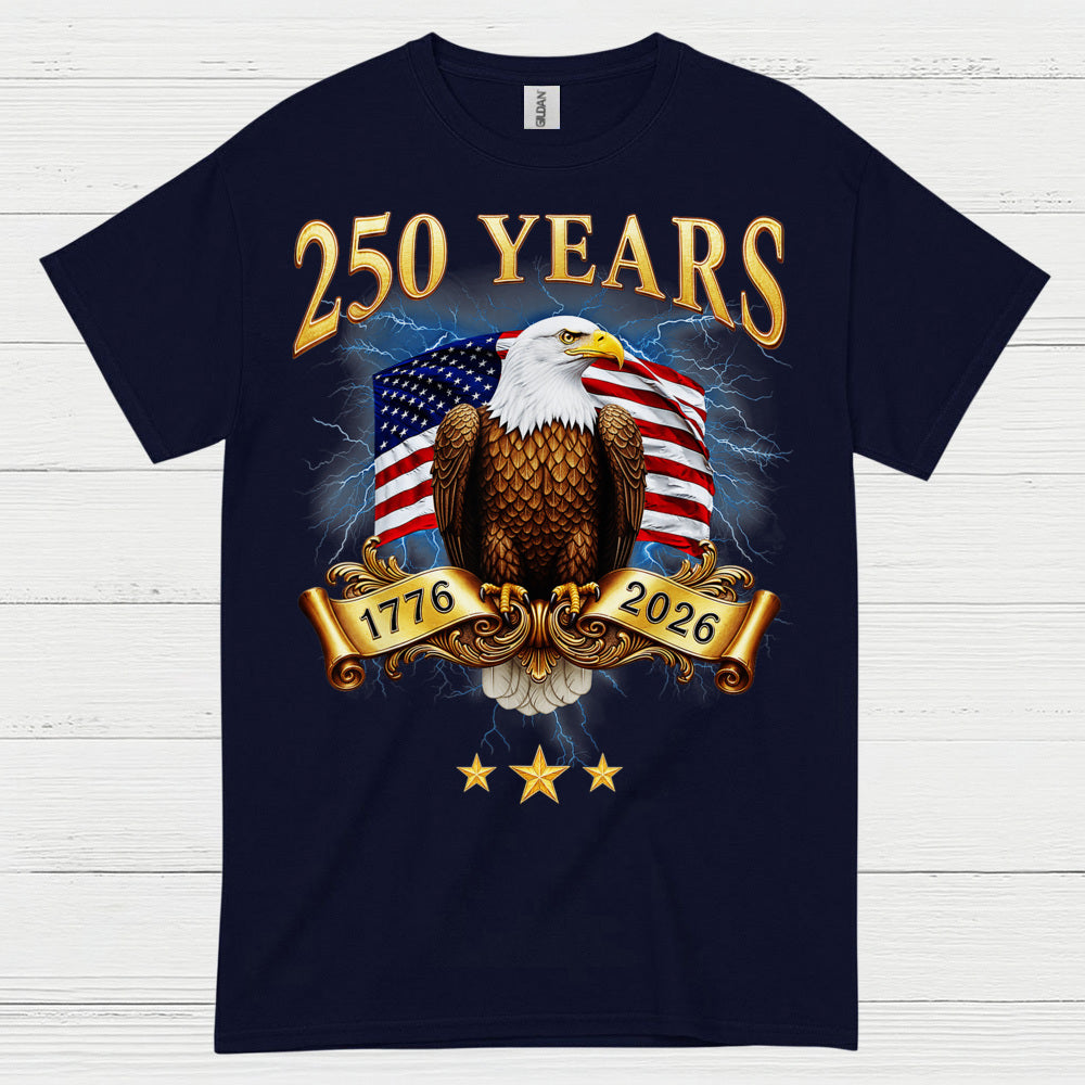 250 Years USA Eagle Freedom Heritage T Shirt