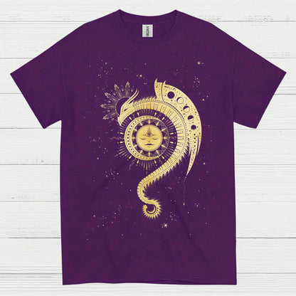 Golden Cosmic Dragon T Shirt