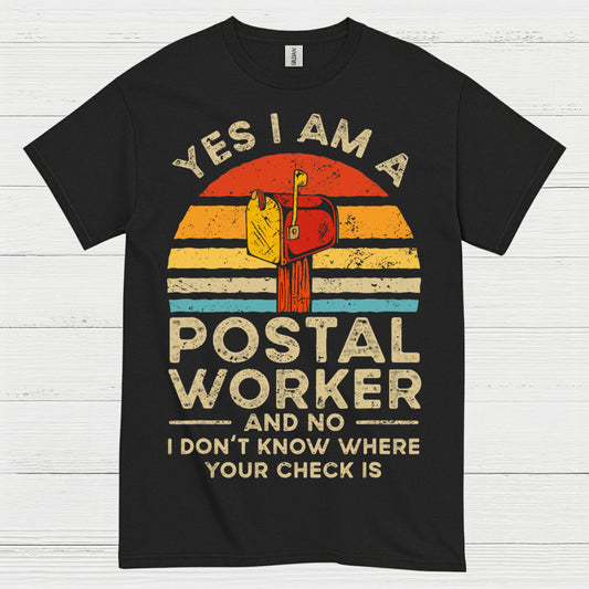 Vintage Postal Worker Humor T Shirt