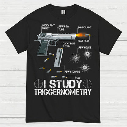 I Study Triggernometry Pew Anatomy Humor T Shirt