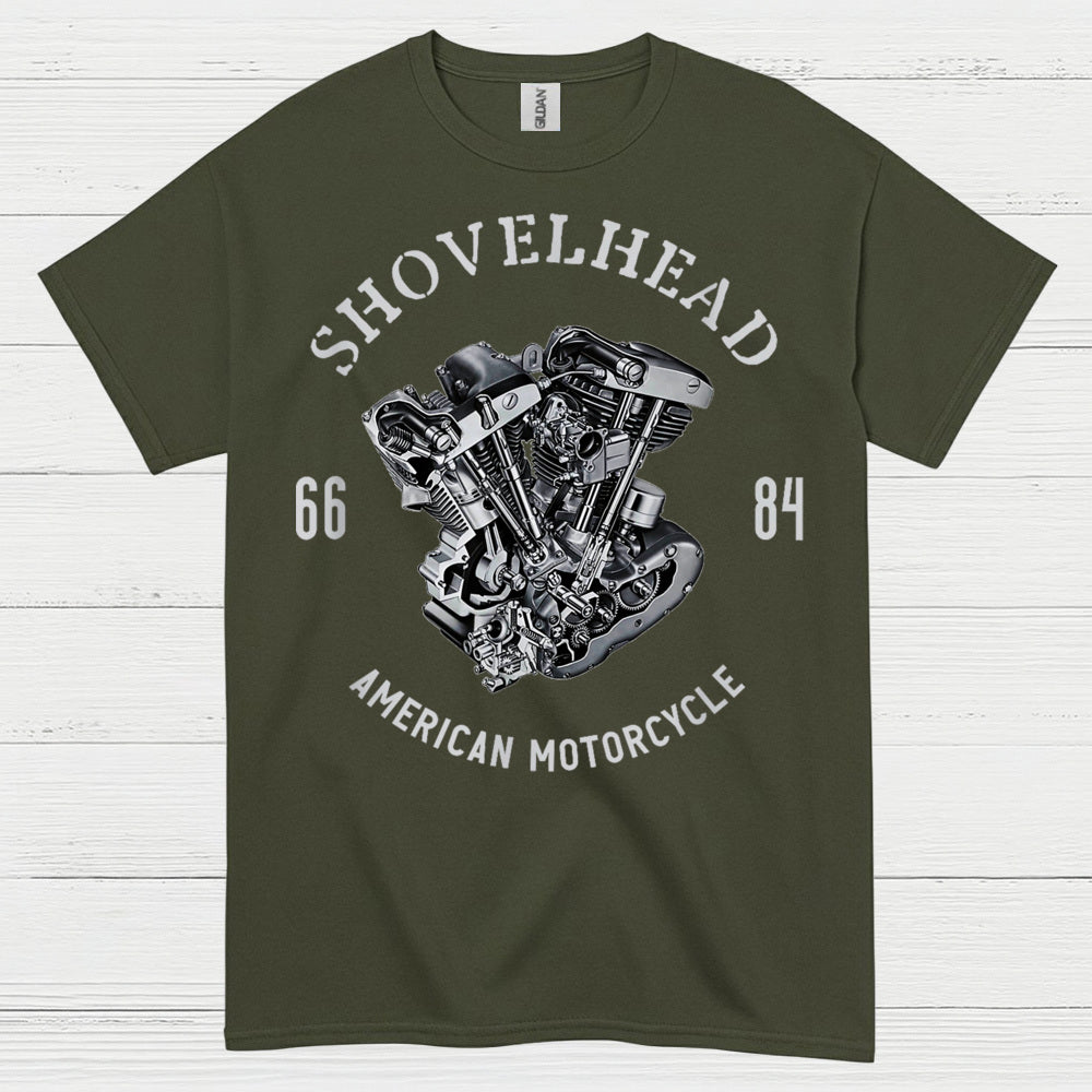 Shovelhead American Motorcycle Engine T Shirt