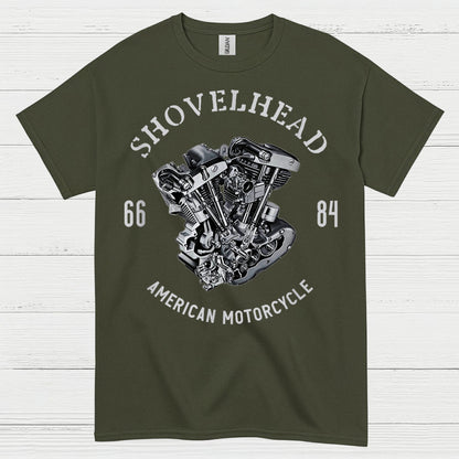 Shovelhead American Motorcycle Engine T Shirt