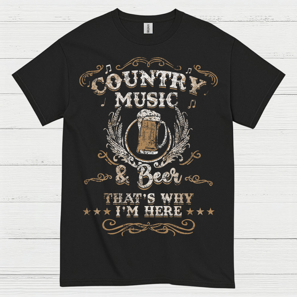 Country Music And Beer T Shirt