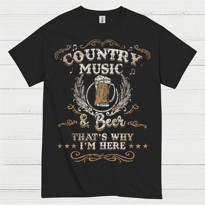 Country Music And Beer T Shirt