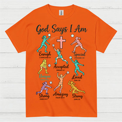 God Says I Am Christian Faith T Shirt