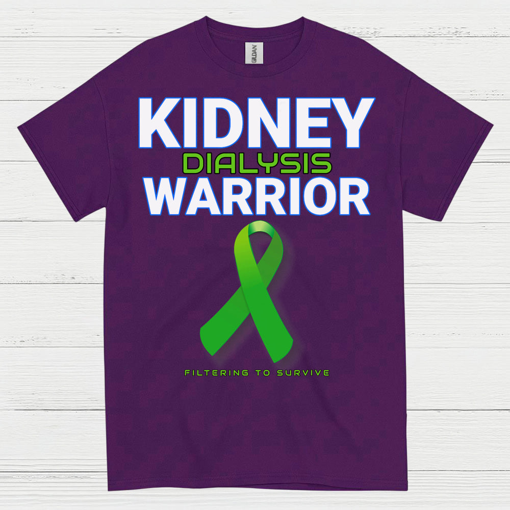Kidney Dialysis Warrior Strength Awareness T Shirt