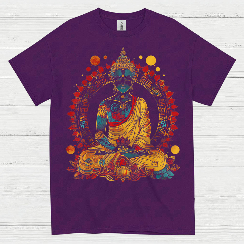Serene Buddha Meditation Art T Shirt