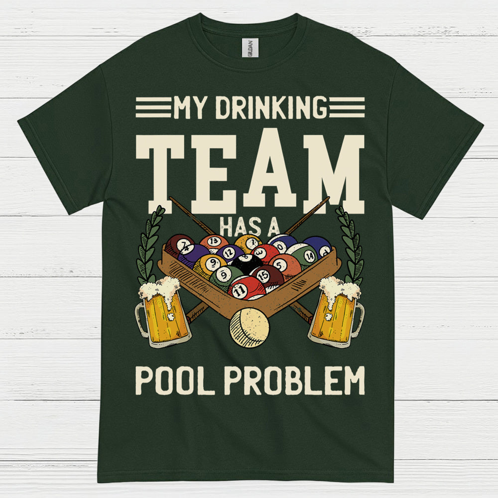 Pool Drinking Team Funny Billiards T Shirt