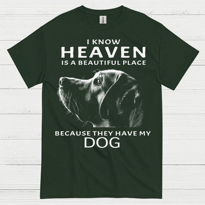 I Know Heaven Is A Beautiful Place Because They Have My Dog T Shirt