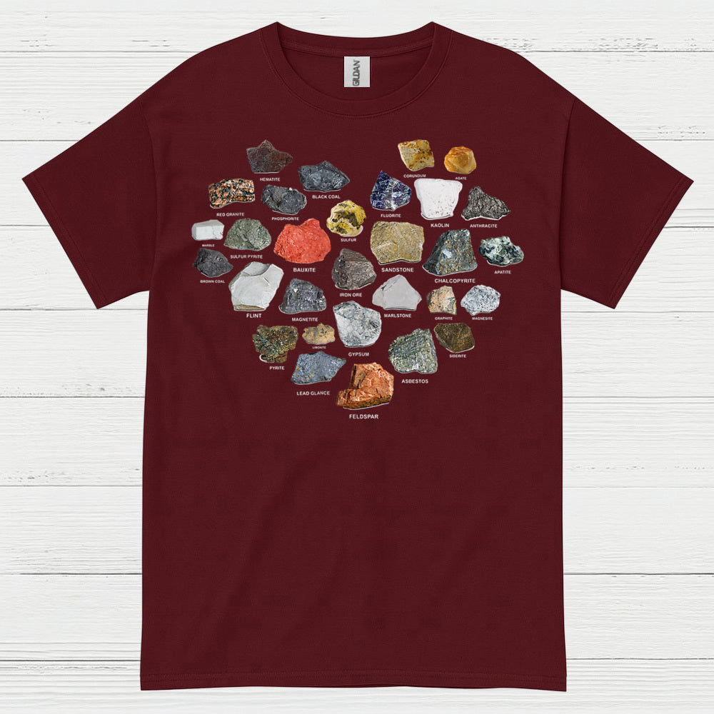 Rock And Mineral Identification Chart T Shirt