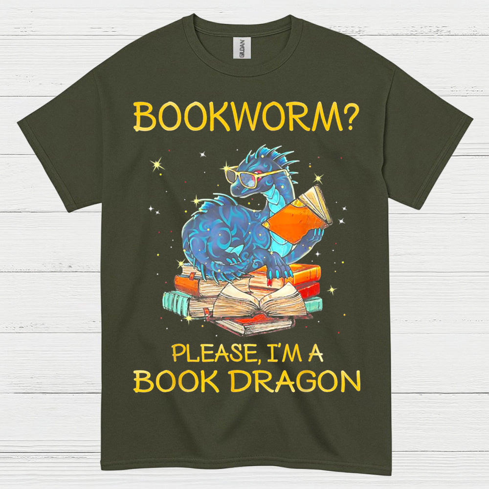 Not a Bookworm Dragon T Shirt