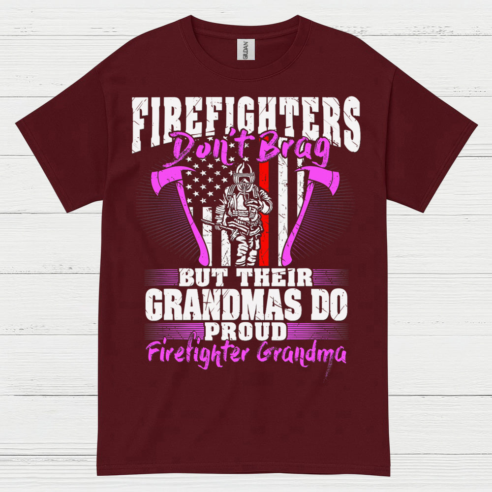 Firefighter Grandma Proud of My Firefighter T Shirt
