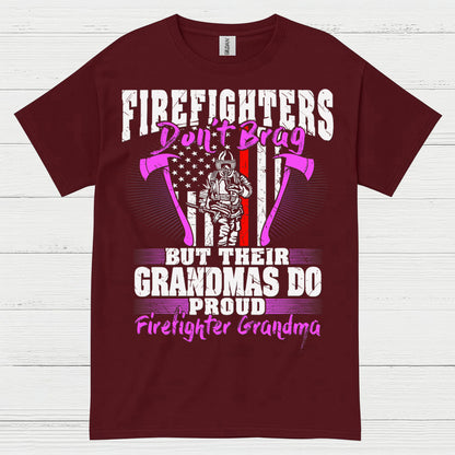 Firefighter Grandma Proud of My Firefighter T Shirt