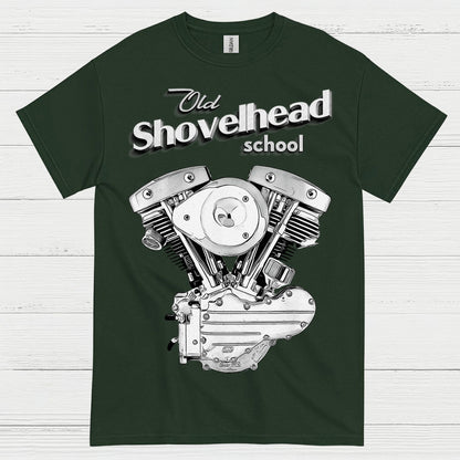 Old Shovelhead School Motorcycle T Shirt