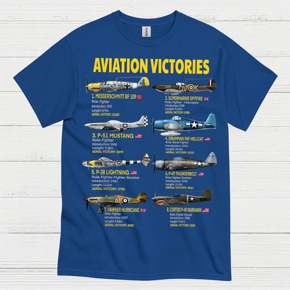 Aviation Victories WWII Fighter T Shirt