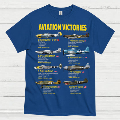 Aviation Victories WWII Fighter T Shirt