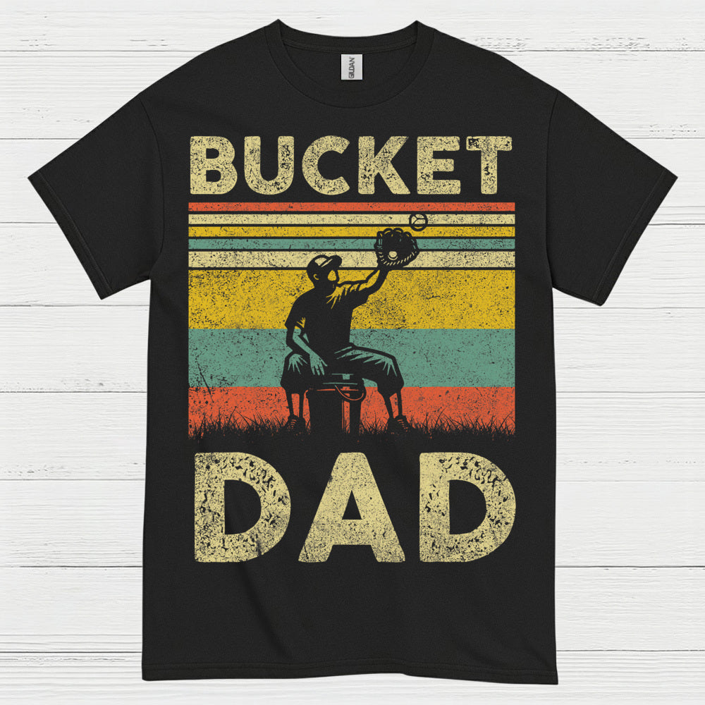 Bucket Dad Softball Catch T Shirt