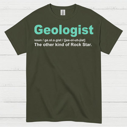 Geologist Rock Star Definition T Shirt