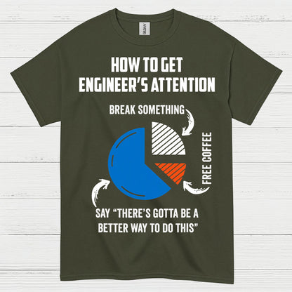 Engineer Attention Humor T Shirt