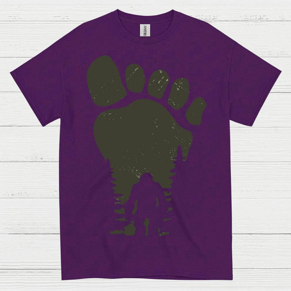 Bigfoot Footprint Silhouette T Shirt