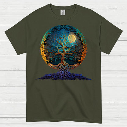 Tree Of Life Moon Art T Shirt
