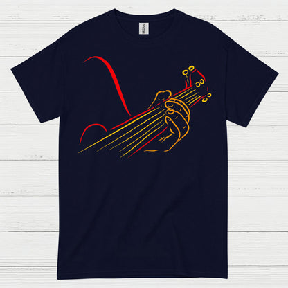 Minimalist Line Art Guitar T Shirt