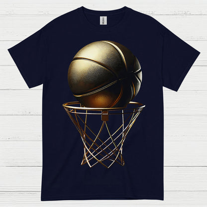 Gold Swish Basketball T Shirt