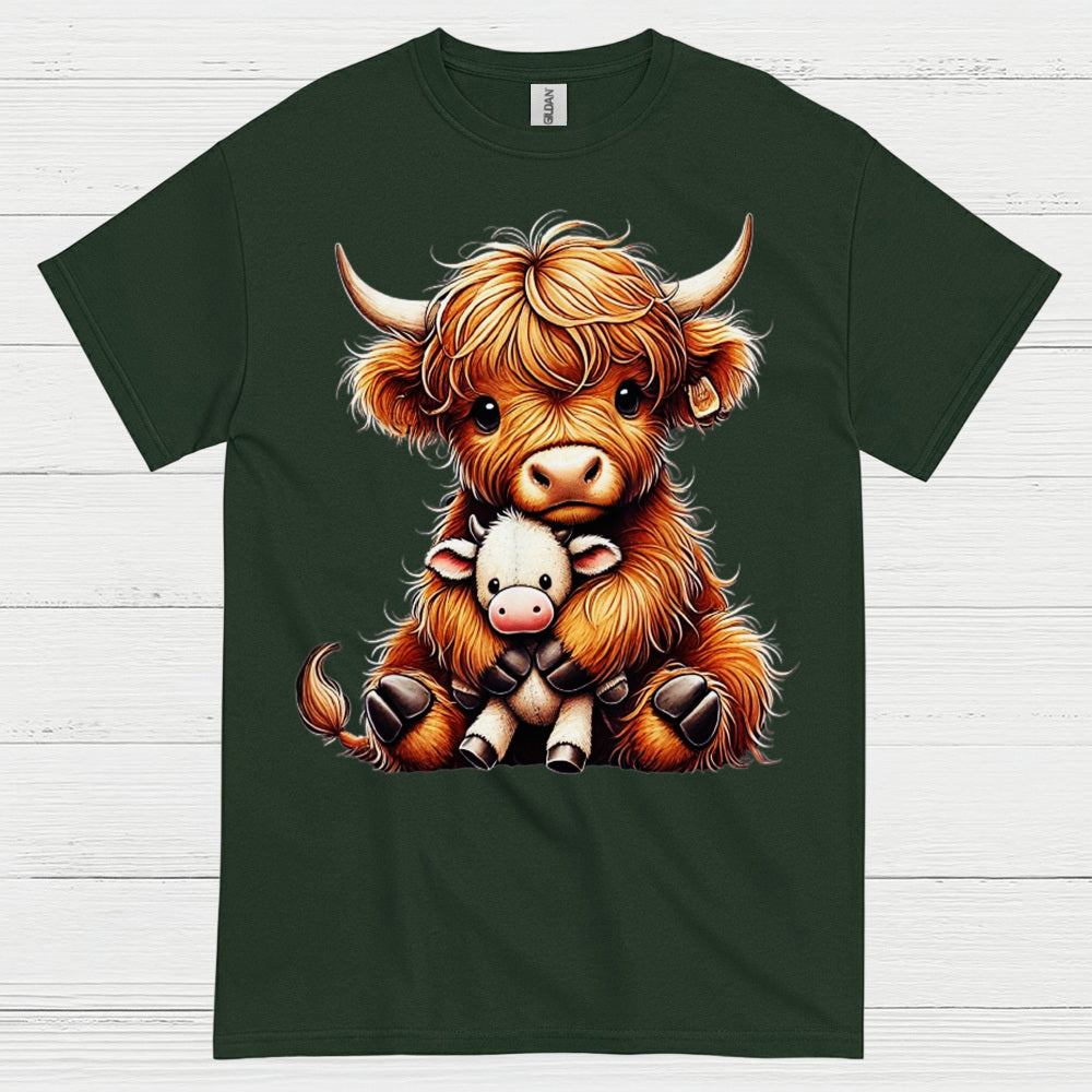 Cute Baby Highland Cow T Shirt