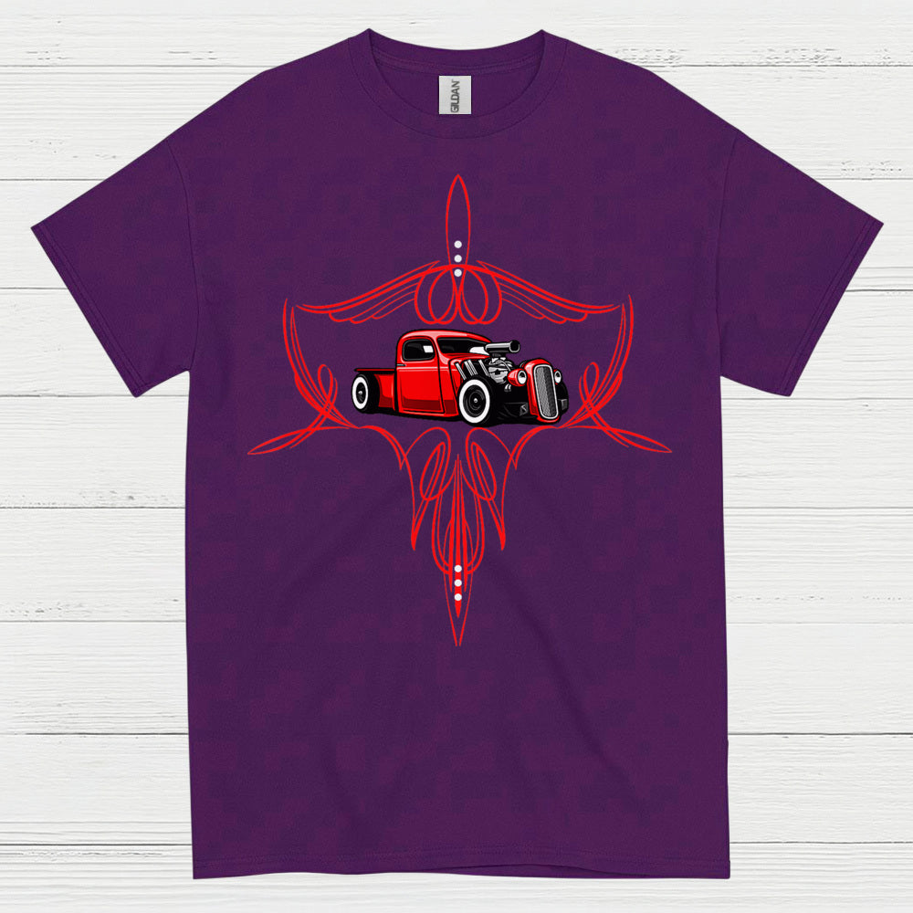 Classic Pinstripe Hot Rod T Shirt