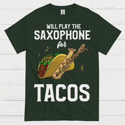 Will Play Saxophone For Tacos Funny T Shirt
