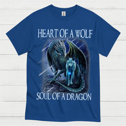 Spirit of the Wolf and Dragon T Shirt