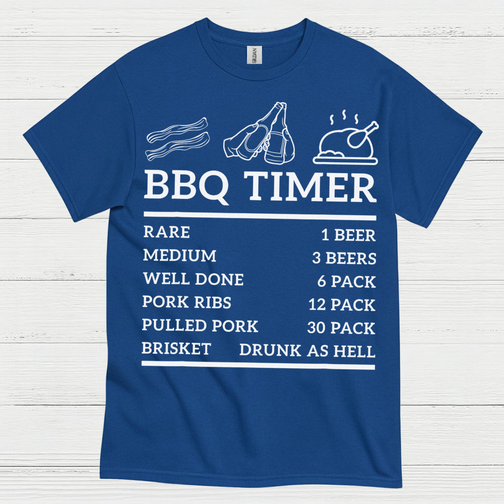 BBQ Timer Funny Beer T Shirt