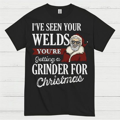 Grinder For Christmas Welding T Shirt