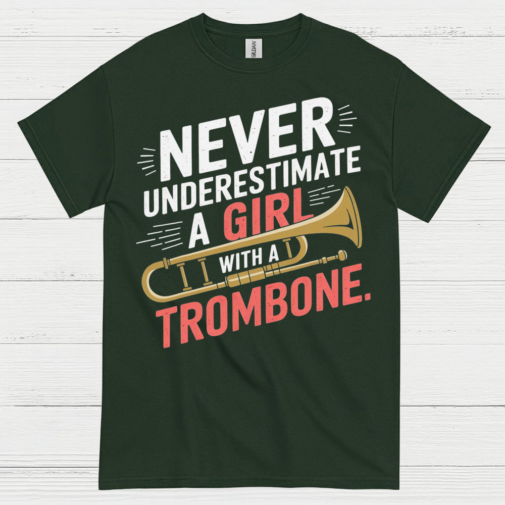 Trombone Girl Power Funny T Shirt
