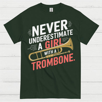 Trombone Girl Power Funny T Shirt