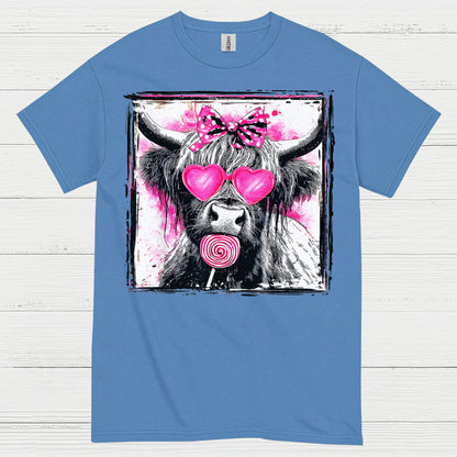 Cute Cow Heart Glasses T Shirt