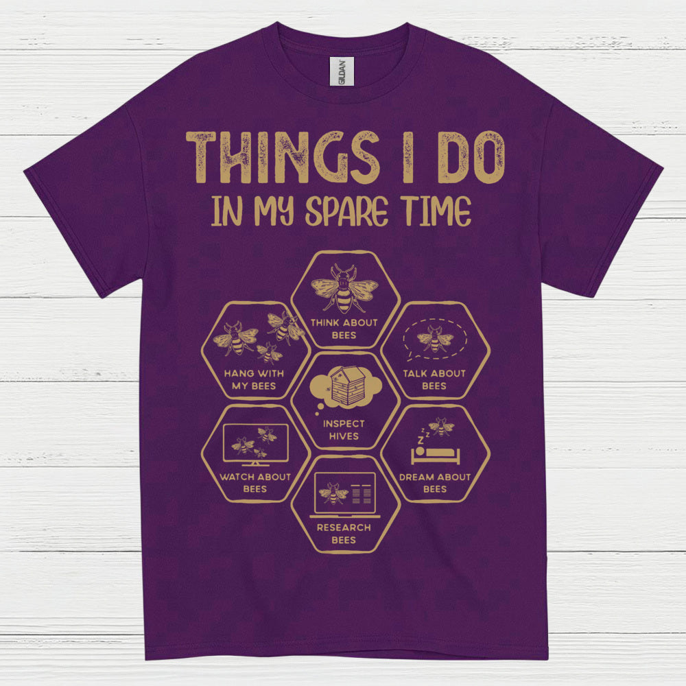Bee Lover Spare Time Humor T Shirt