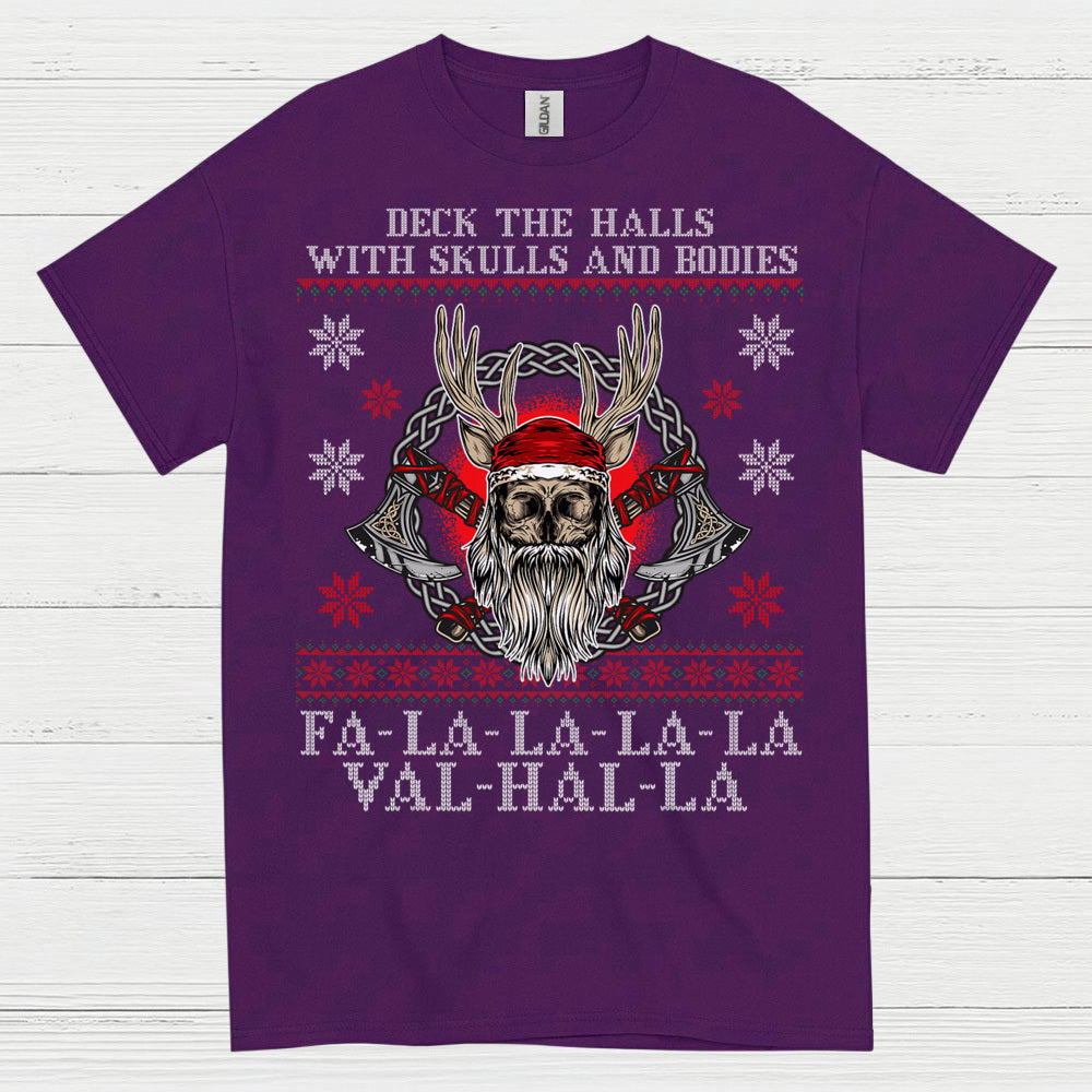 Valhalla Viking Christmas T Shirt