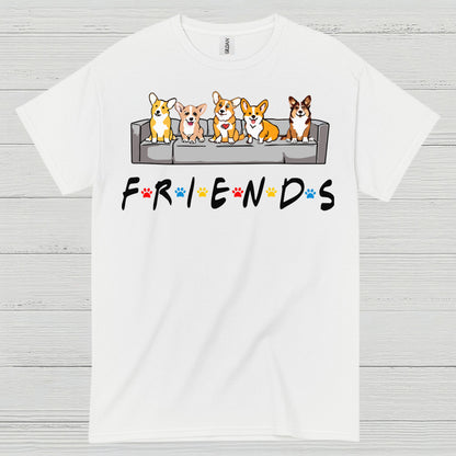 Corgi Friends Cute Dog T Shirt