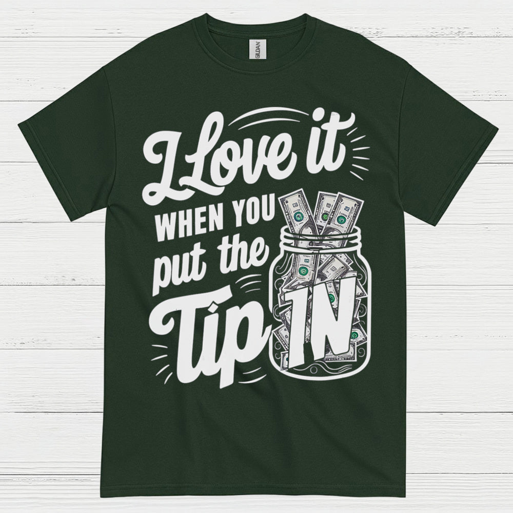 Tip Jar Love Bartender Humor T Shirt