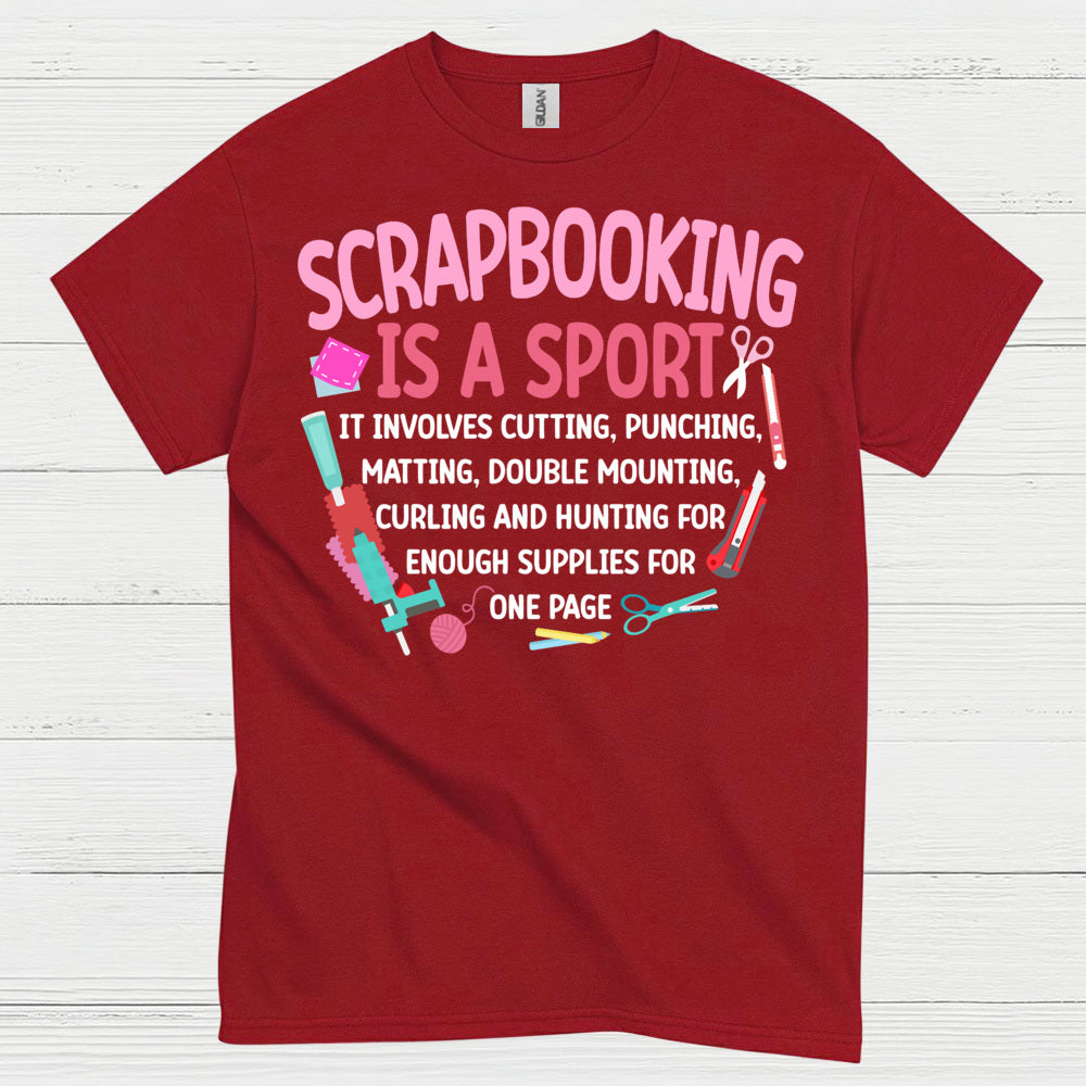 Scrapbooking Is A Sport Funny Crafting T Shirt