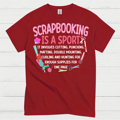 Scrapbooking Is A Sport Funny Crafting T Shirt