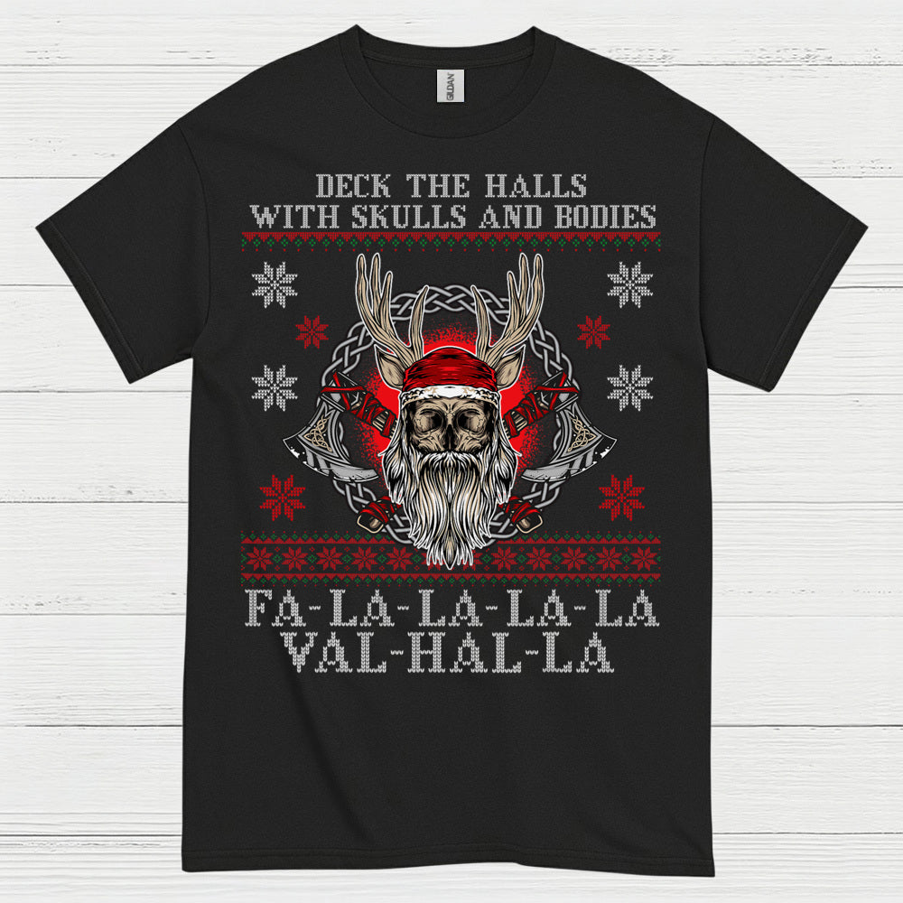 Valhalla Viking Christmas T Shirt