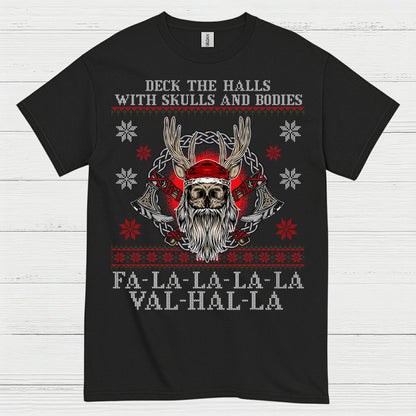 Valhalla Viking Christmas T Shirt
